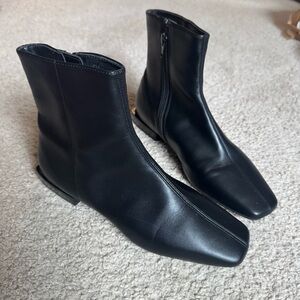 Paolo Sleek Black Ankle Booties